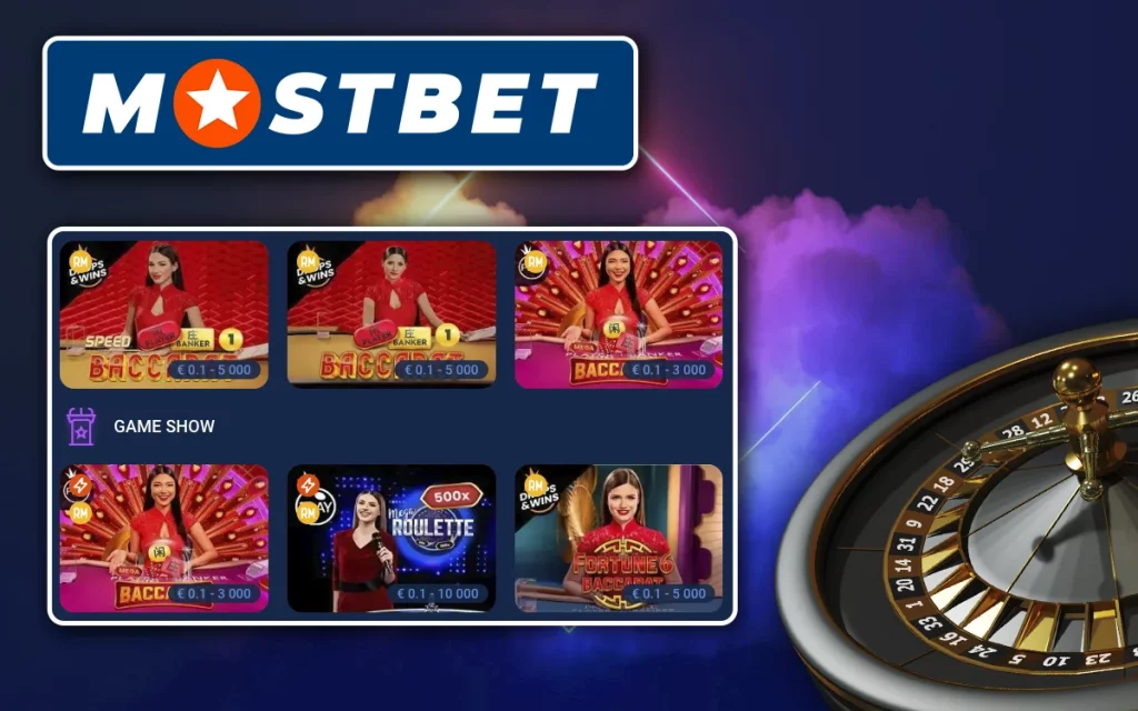 Mostbet live casino